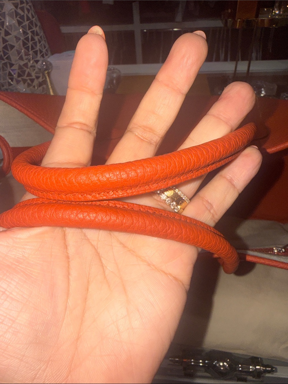 Authentic Hermes Negonda Garden Party 36 MM Rouge Duchesse - Picture 3 of 9